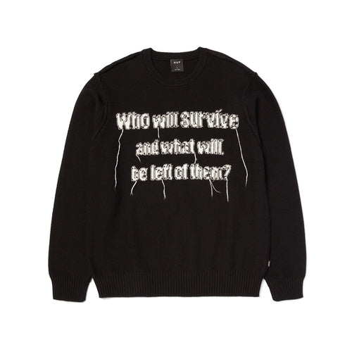 maglioni huf SURVIVE CABLE KNIT SWEATER