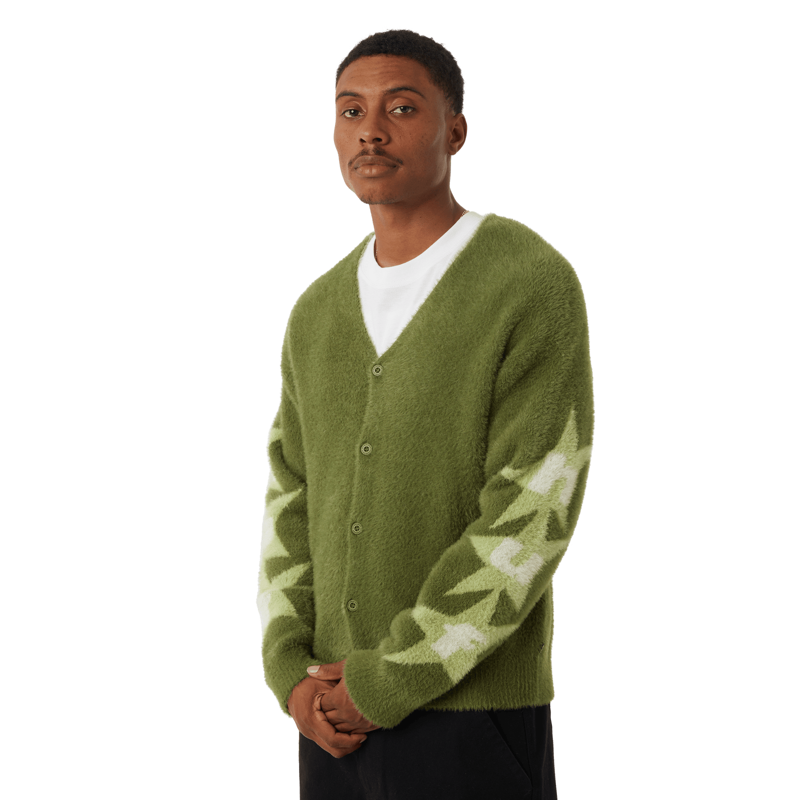 huf maglioni Ursa Mohair Cardigan