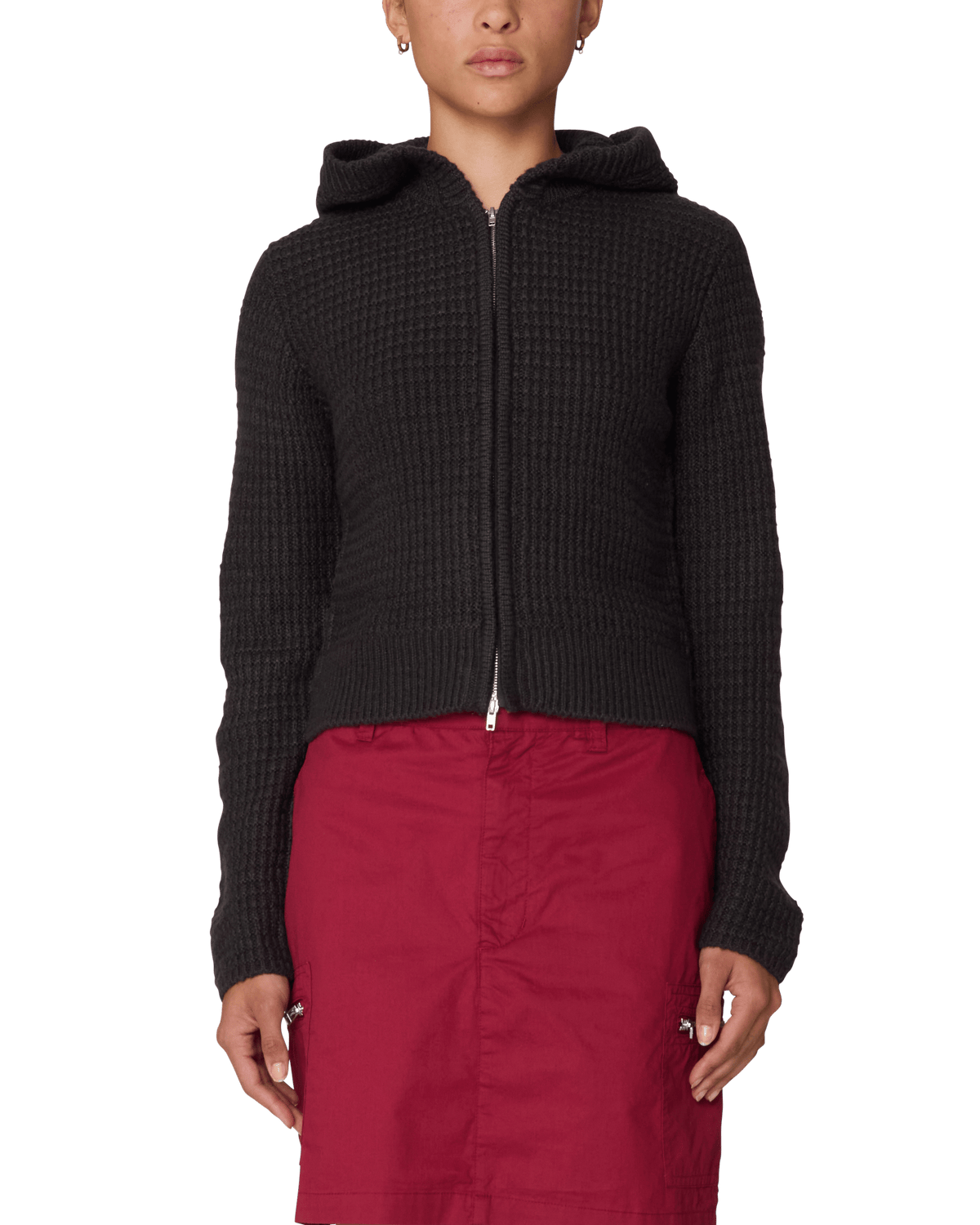obey maglioni Glenda Hood Zip Sweater