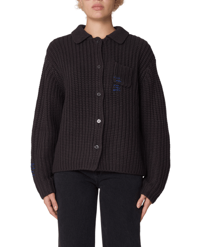 maglioni obey JULIAN BUTTON DOWN SWEATER