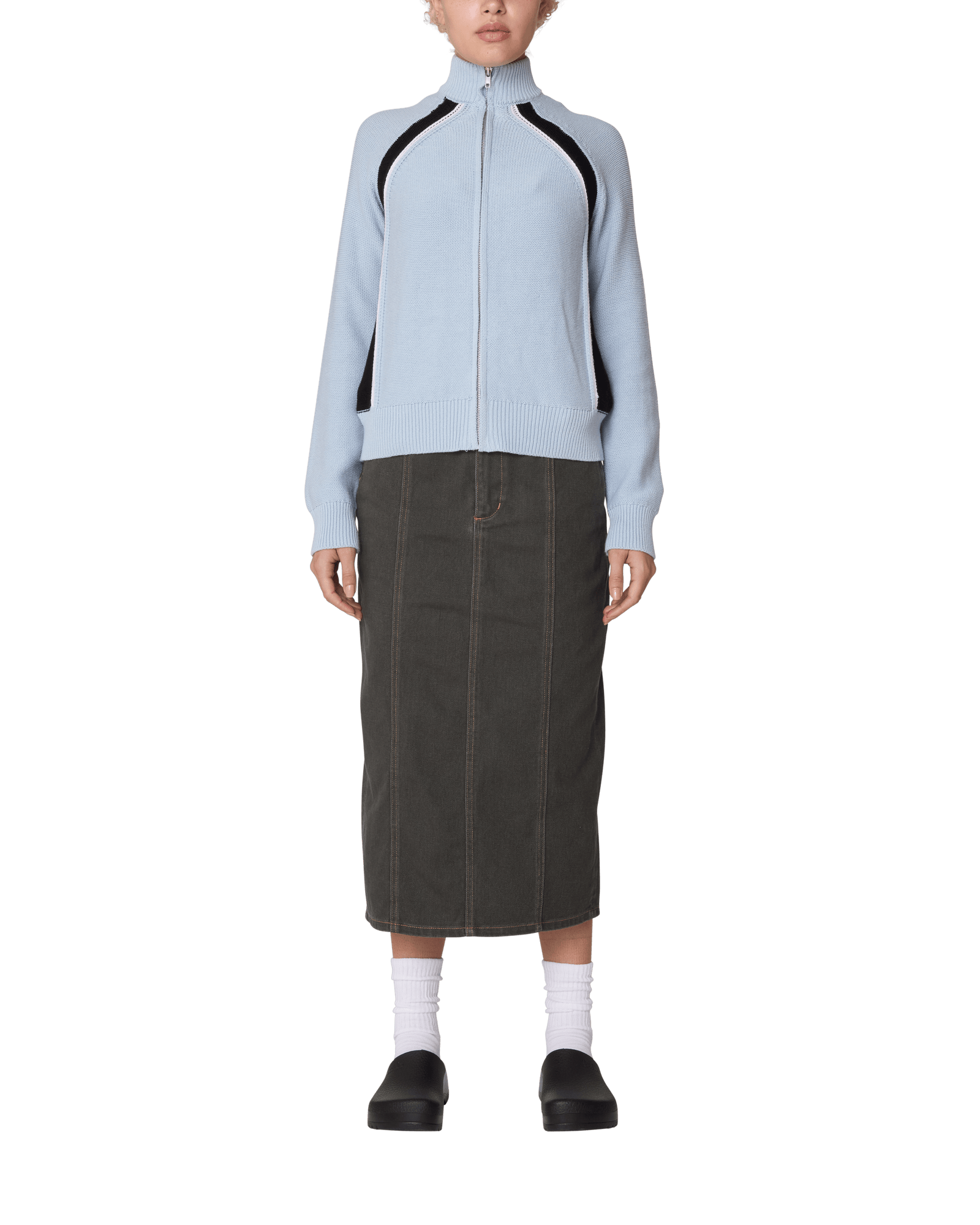 obey maglioni Lizzie Zip Mock Sweater