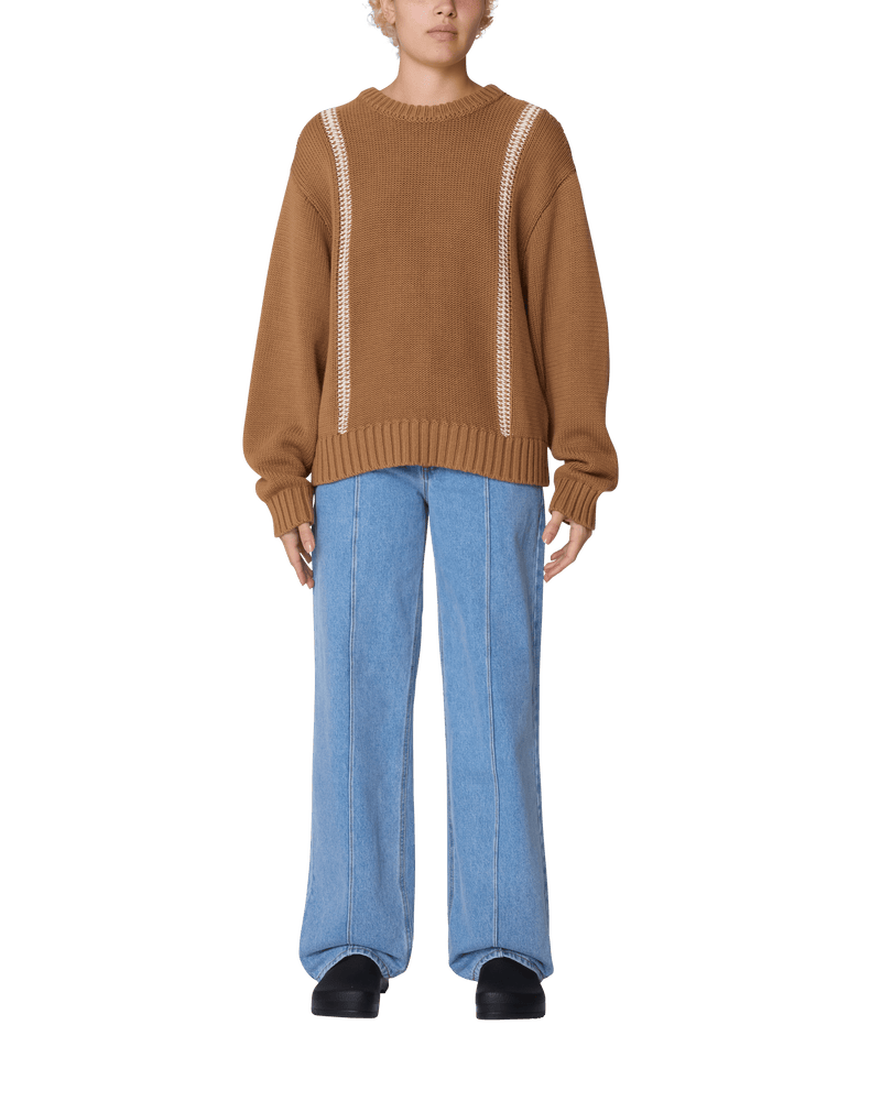 obey maglioni Mend Stitch Crew Sweater