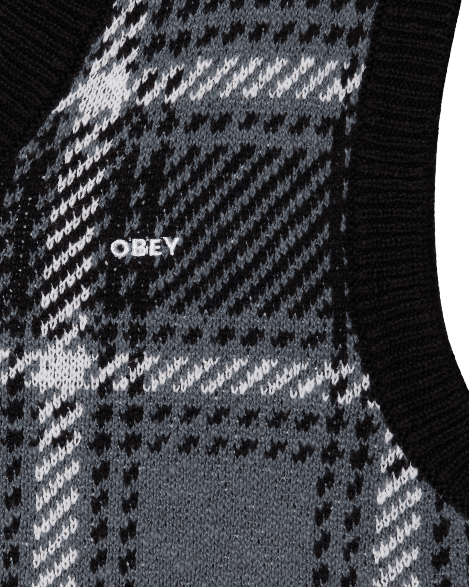 obey maglioni Obey Avon Plaid Vest