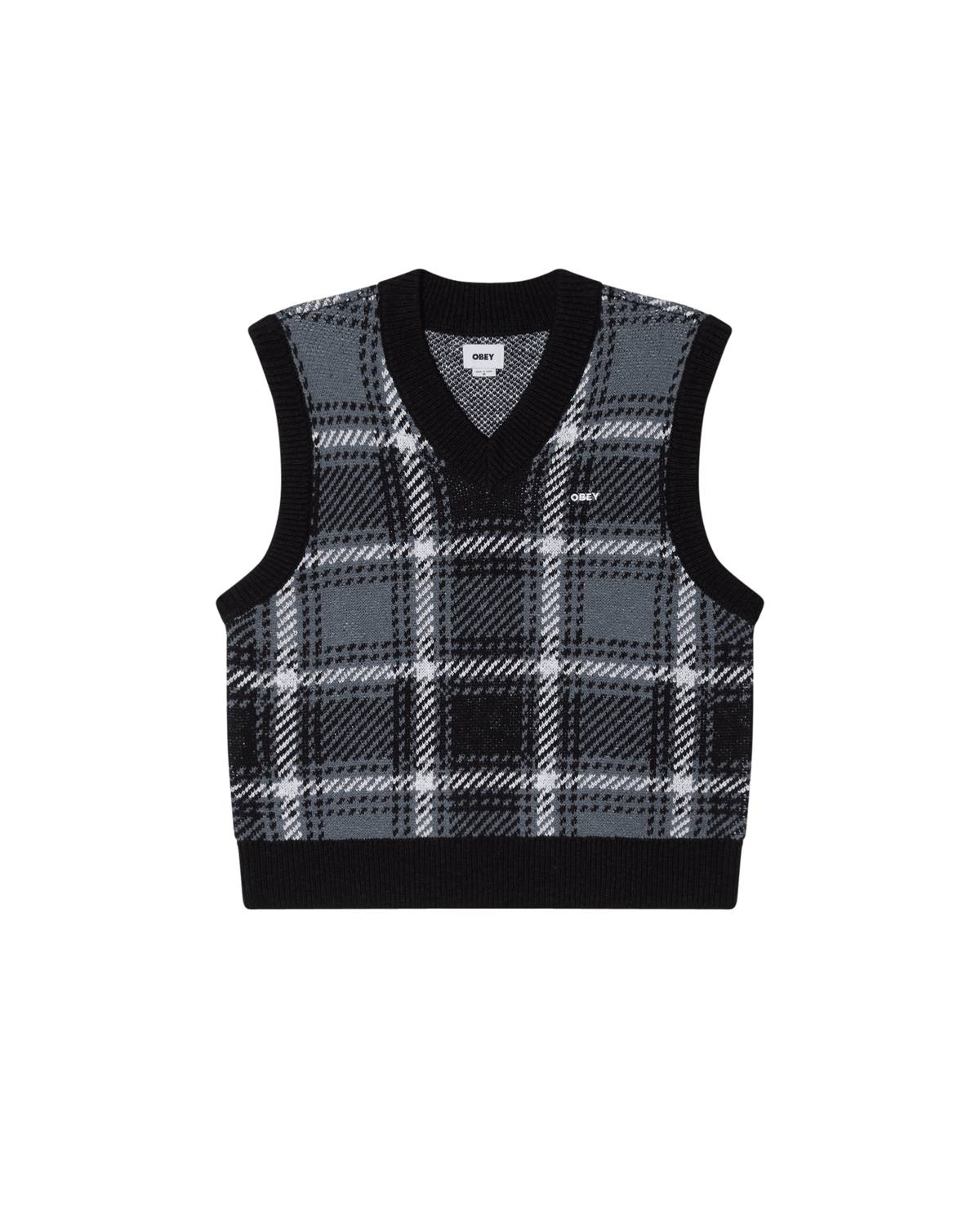 obey maglioni Obey Avon Plaid Vest