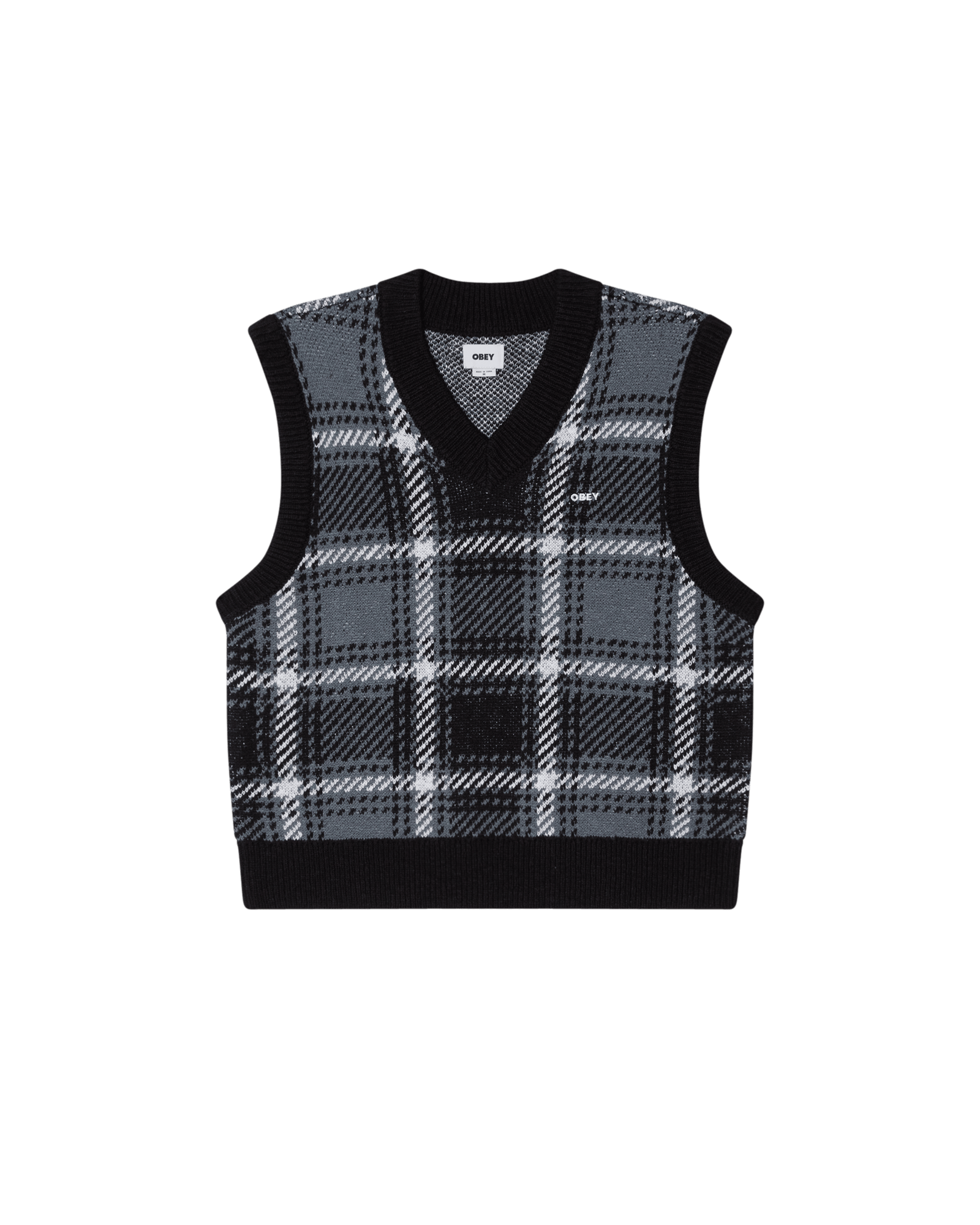 obey maglioni Obey Avon Plaid Vest