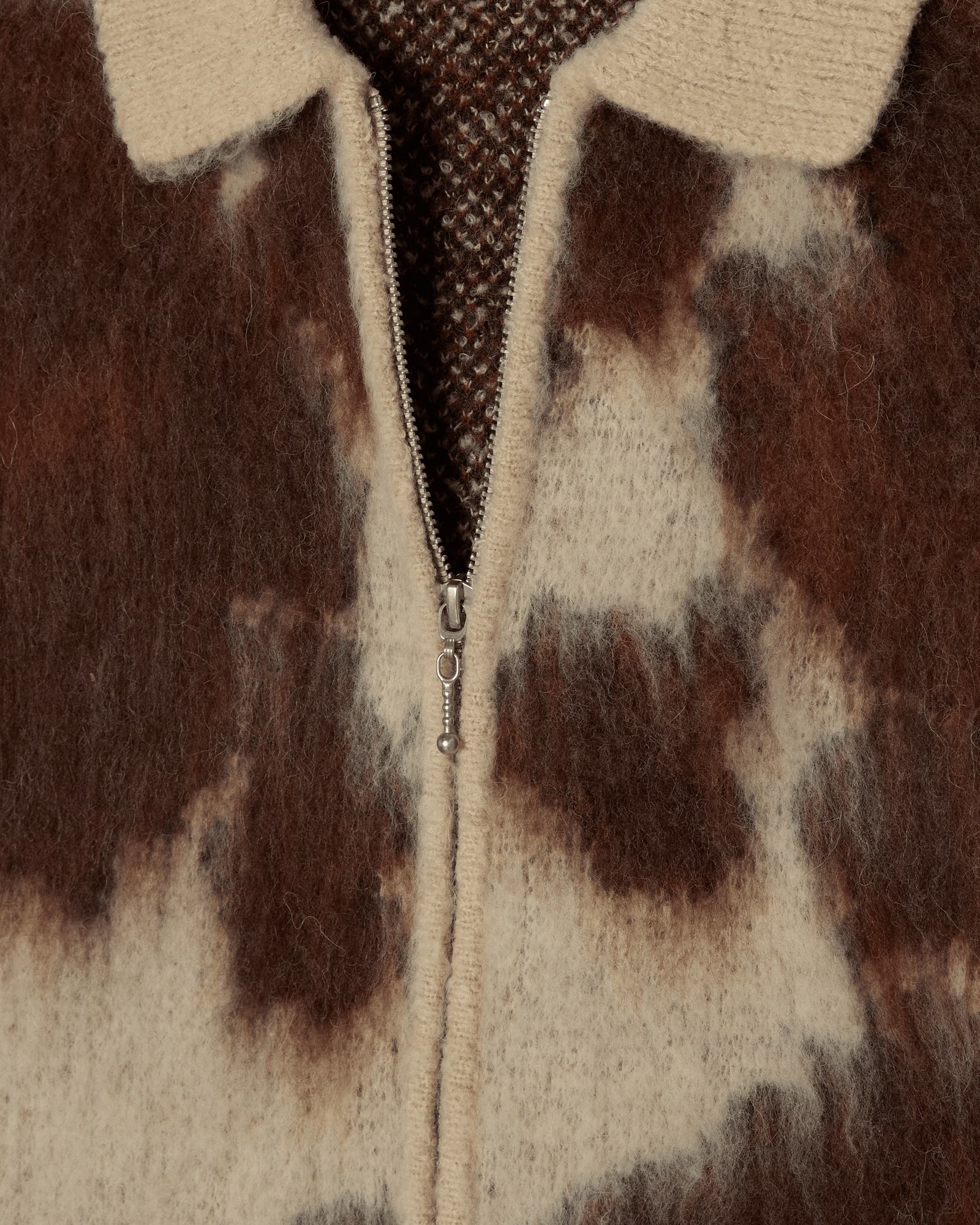 obey maglioni Obey Cow Pattern Zip Sweater
