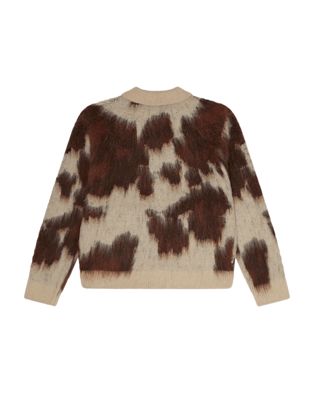 obey maglioni Obey Cow Pattern Zip Sweater