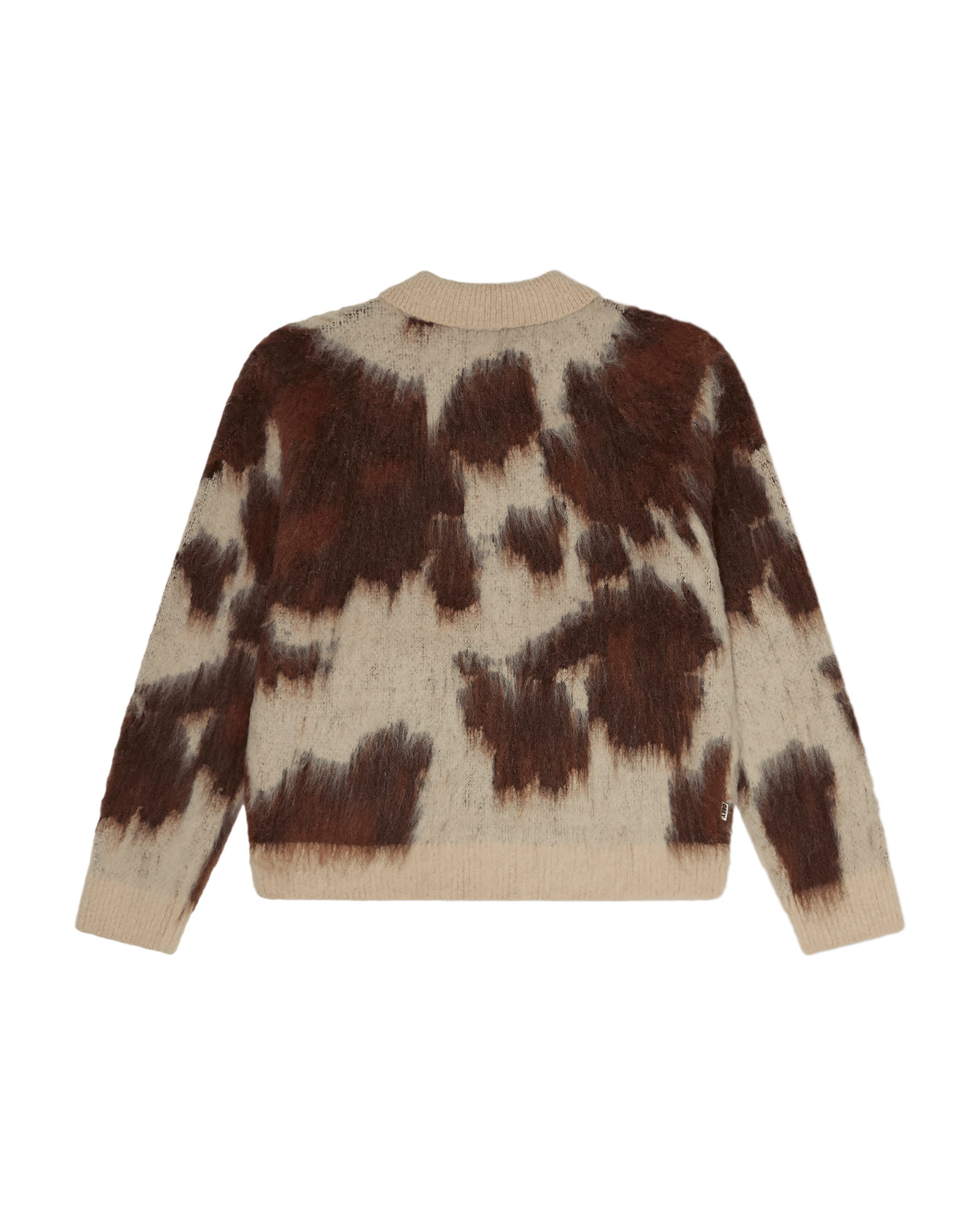obey maglioni Obey Cow Pattern Zip Sweater