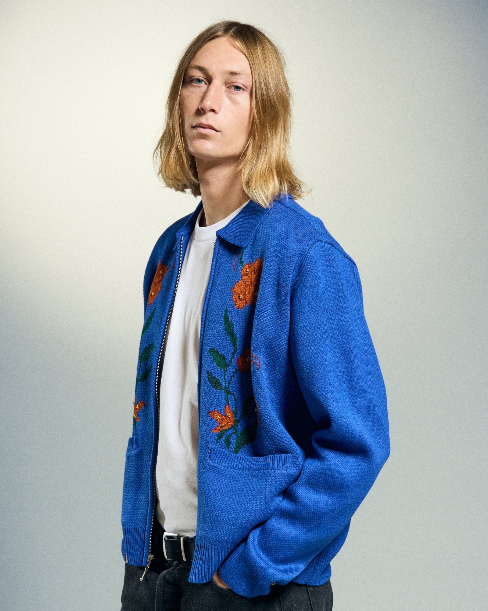 obey maglioni Obey Floral Zip Cardigan