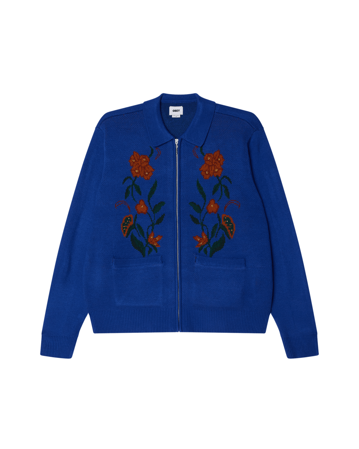 obey maglioni Obey Floral Zip Cardigan