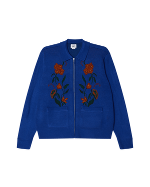 Obey Floral Zip Cardigan