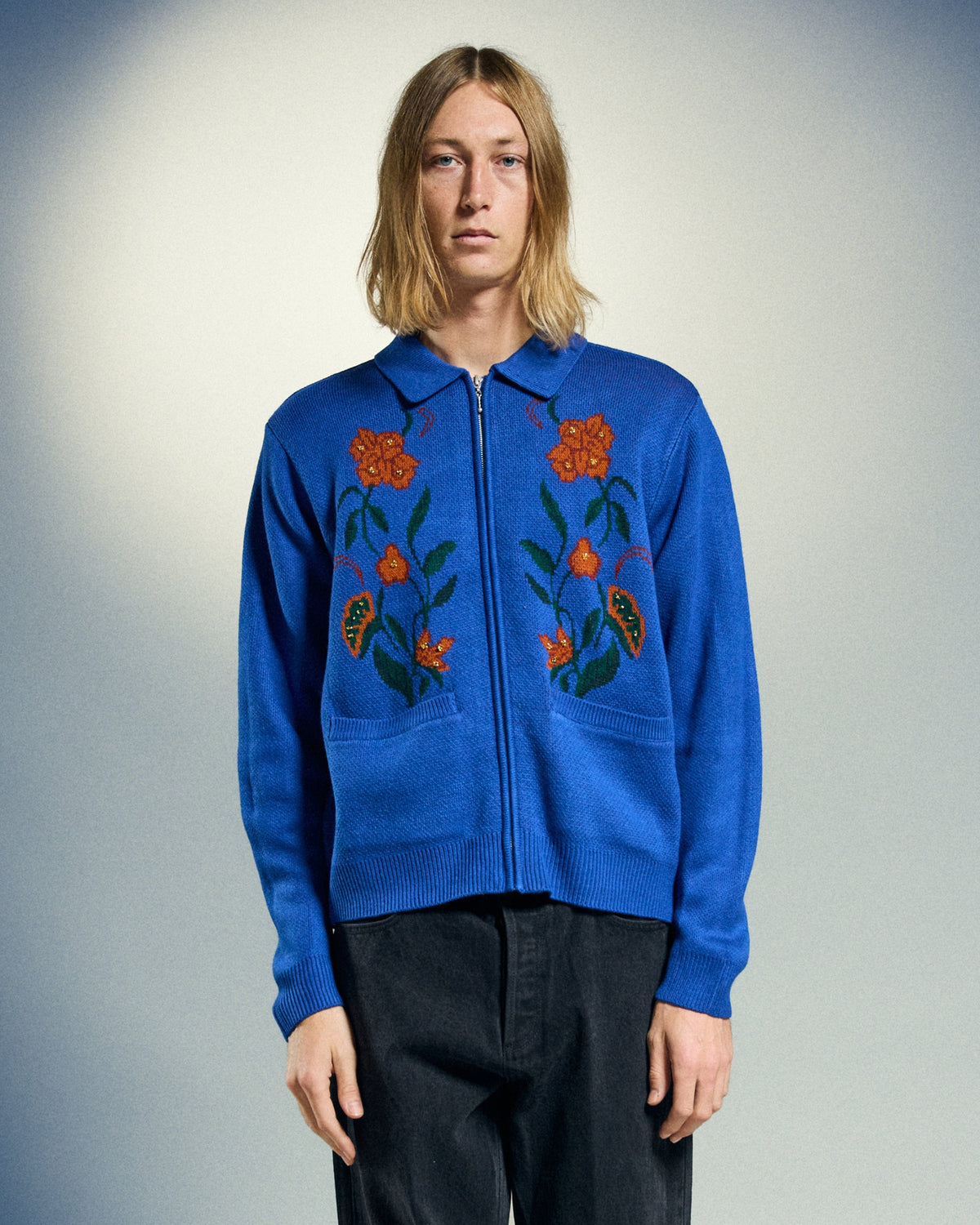 obey maglioni Obey Floral Zip Cardigan