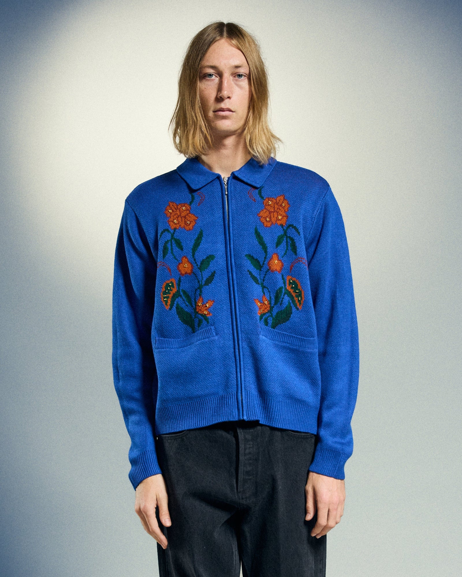 obey maglioni Obey Floral Zip Cardigan