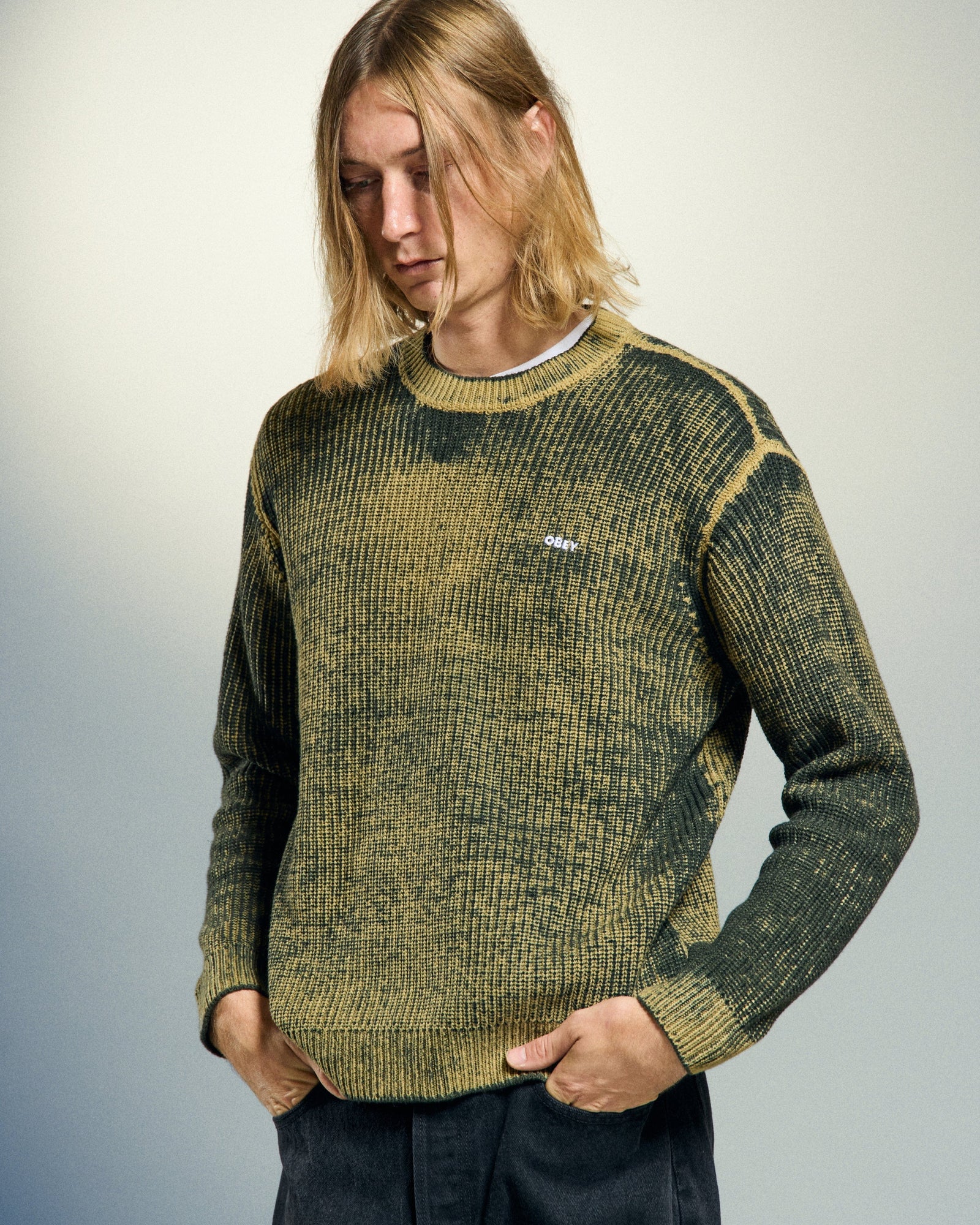 obey maglioni Obey Spray Effect Sweater