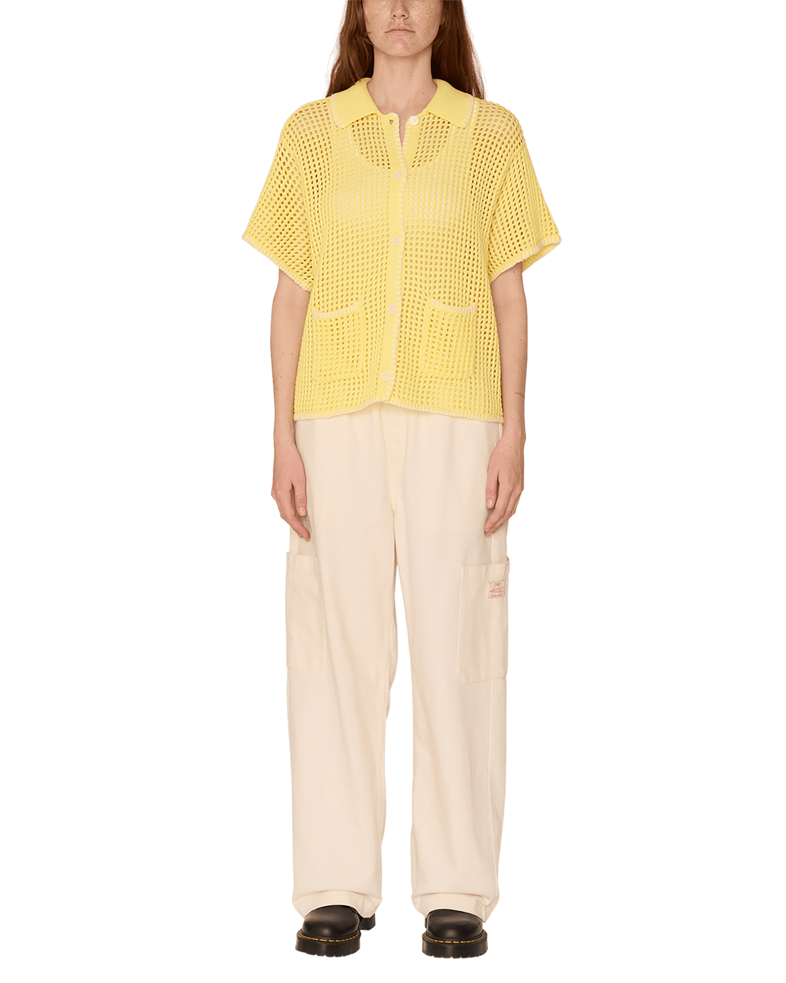 obey maglioni Pilar Crochet Ss Cardigan