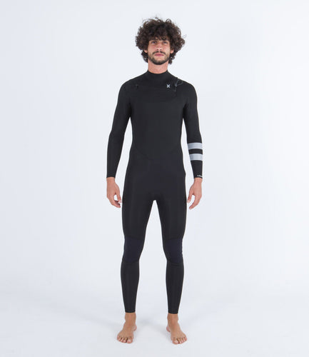 mute e accessori hurley ADVANT 4/3MM FULLSUIT - BLACK
