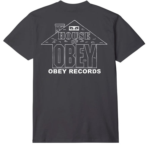 t-shirt obey HOUSE OF OBEY RECORDS TEE