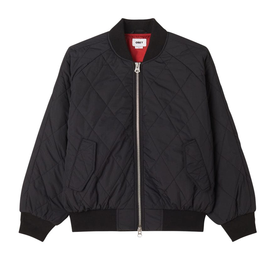 obey Lizet Quilted Bomber