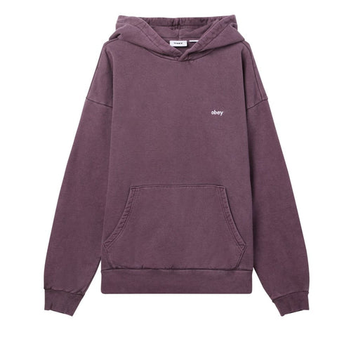 felpe obey LOWERCASE PIGMENT HOOD FLEECE
