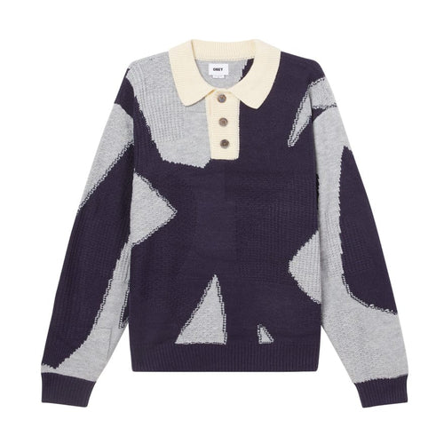 maglie obey LUCA POLO SWEATER