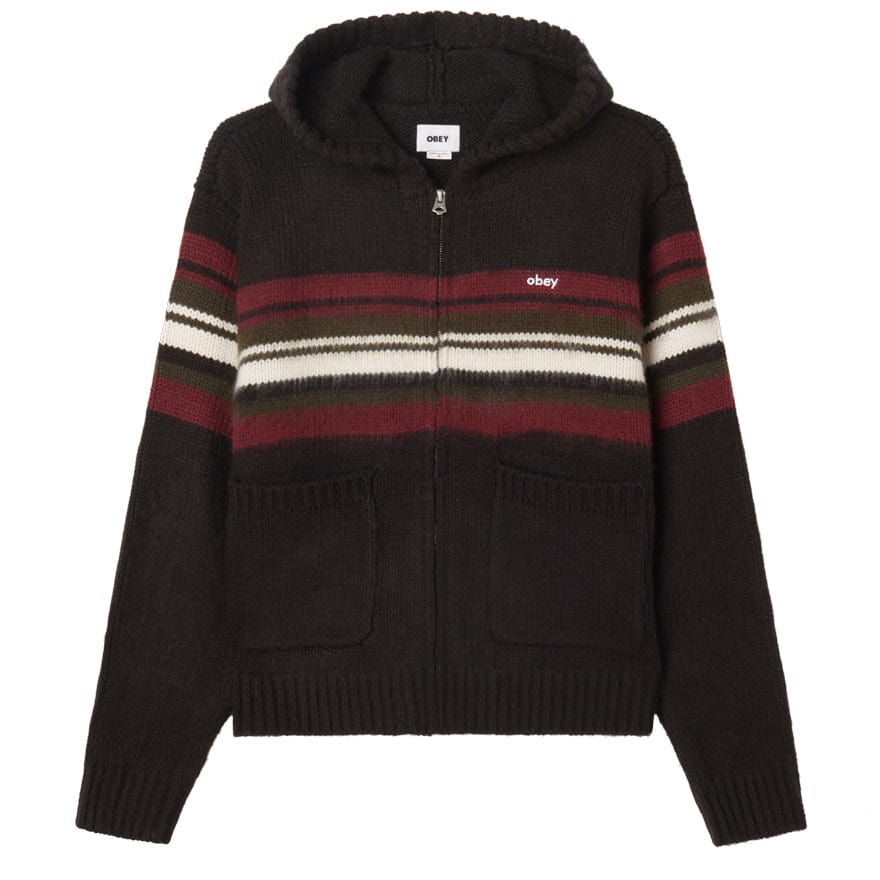 obey Myers Zip Up Hood Sweater