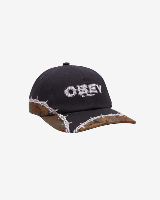 obey Not Right 6 Panel Velcro Back foto 1