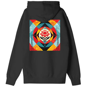 Obey Geometric Power Canvas Fleece