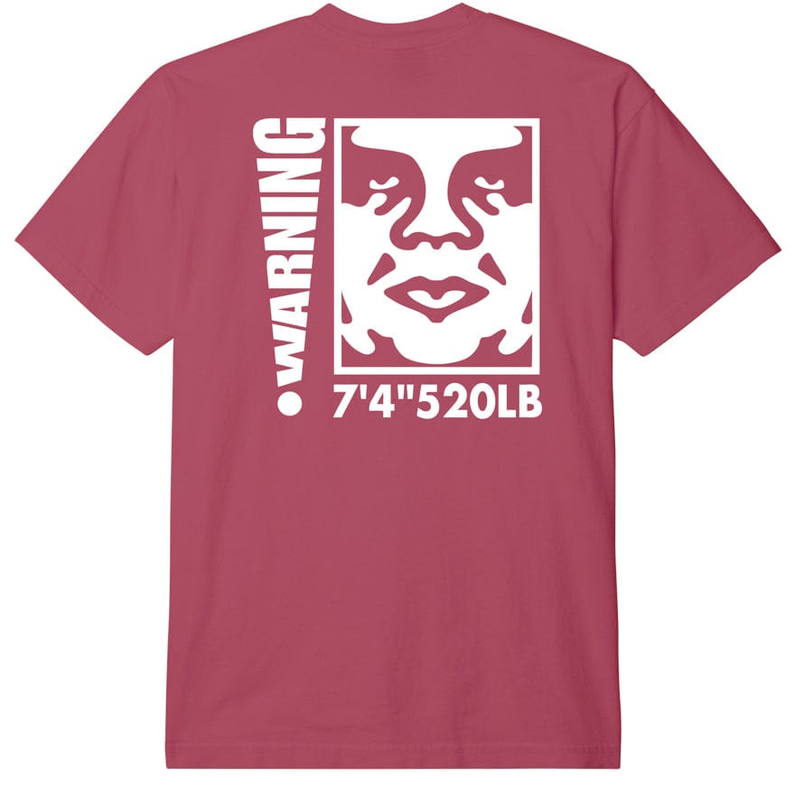 obey Obey Warning Heavy Weight Tee