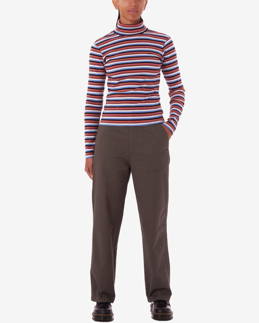 obey Quince Stripe Turtleneck Ls Tee foto 4