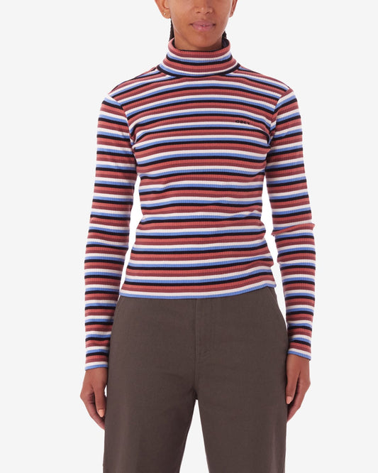 obey Quince Stripe Turtleneck Ls Tee foto 1