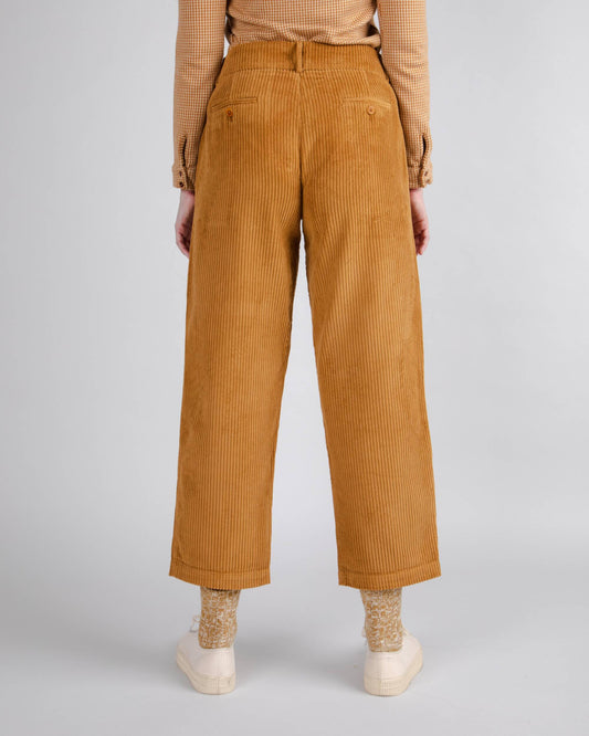 brava fabrics CORDUROY PLEATED PANT - CAMEL foto 3