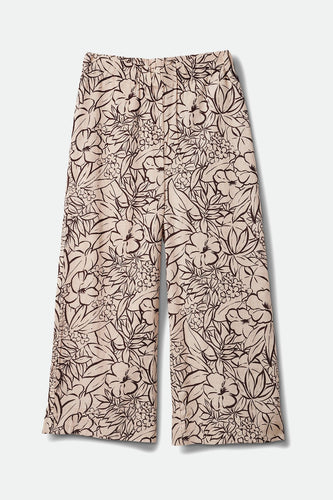 pantaloni brixton INDO LINEN WIDE LEG PANT