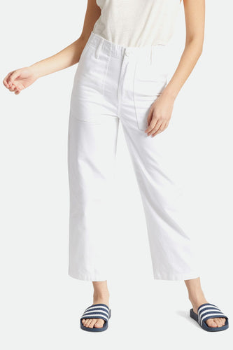 pantaloni brixton VANCOUVER PANT - WHITE