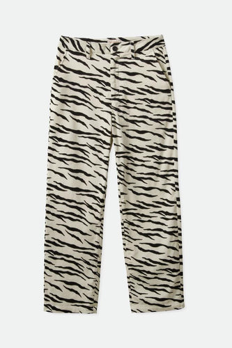 pantaloni brixton VICTORY PANT - OFF WHITE TIGER