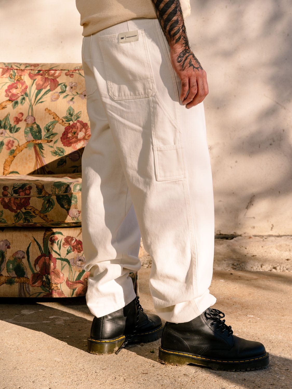 cat wwr pantaloni Bull Denim Painter Pant With Contrast Stitch