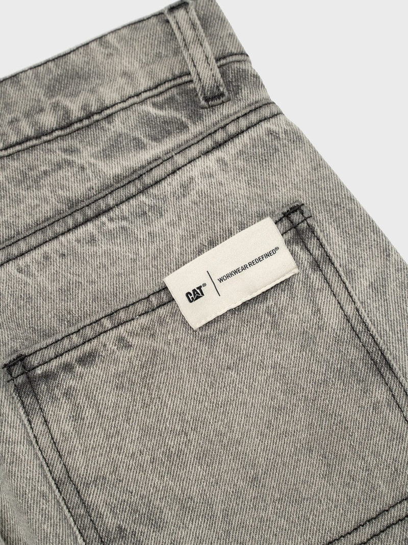 cat wwr pantaloni Denim 5 Pkt Pant With Acid Wash