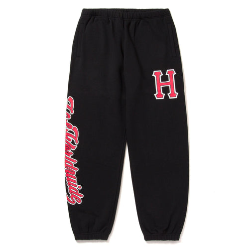 pantaloni huf CRACKERJACK FLEECE PANT - BLACK