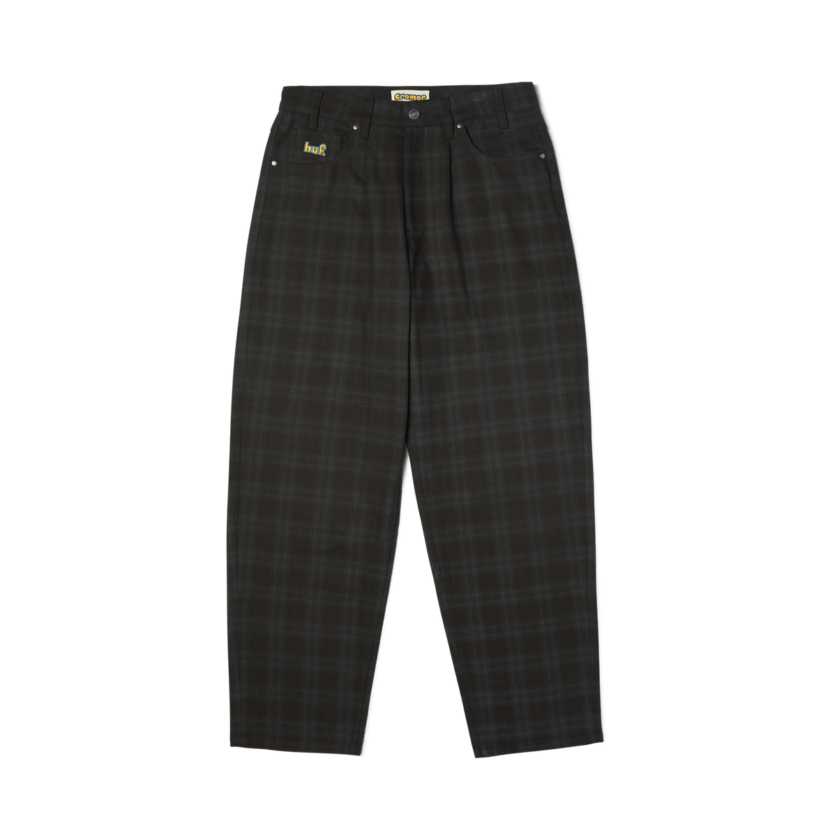 huf pantaloni Cromer Plaid Pant