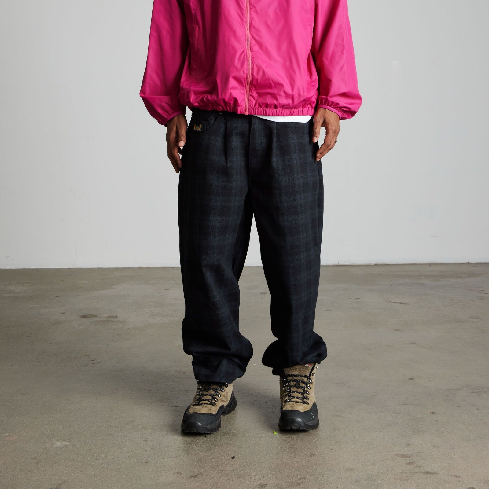 huf pantaloni Cromer Plaid Pant