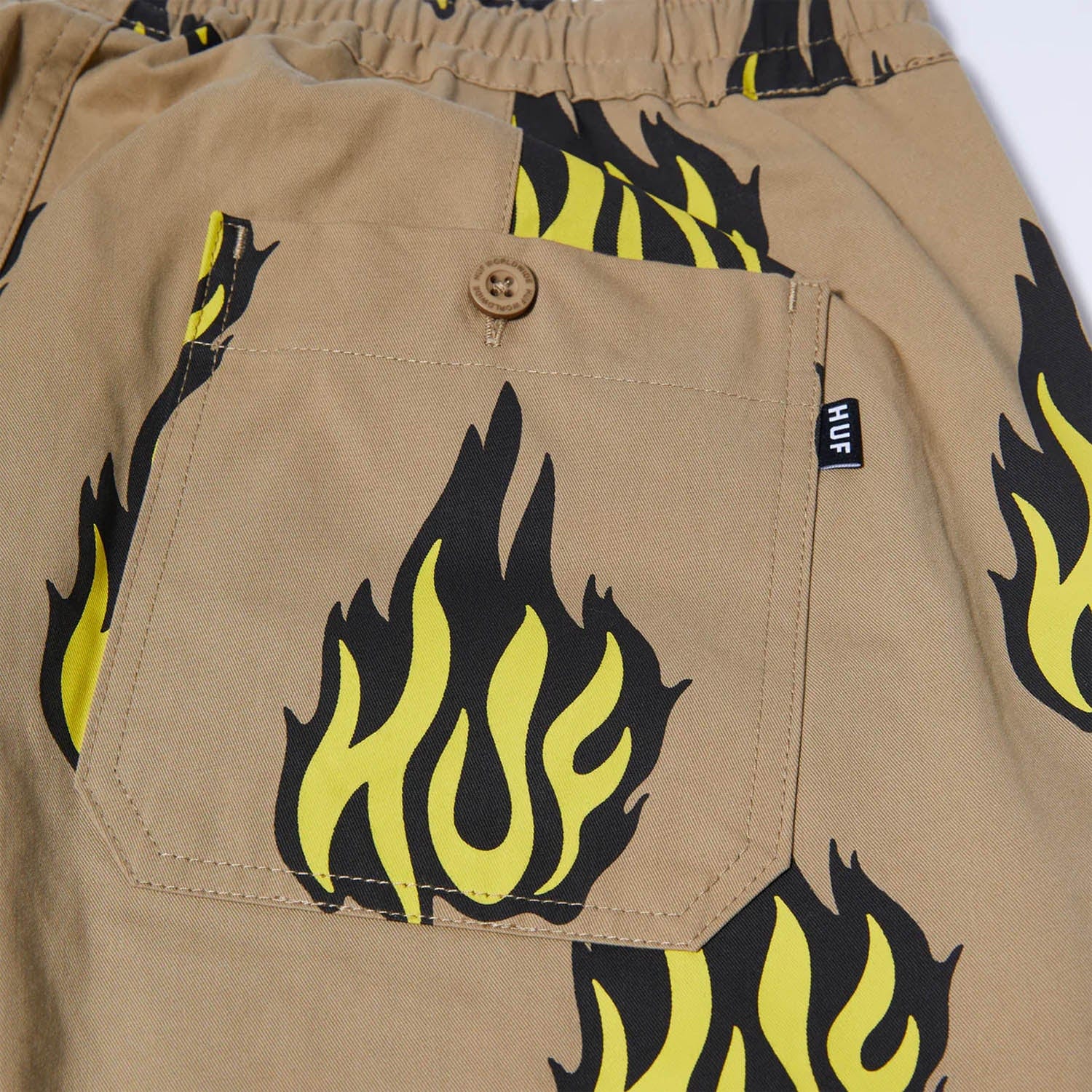 huf pantaloni FLAMIN EASY PANT