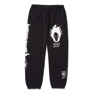GHOST RIDER FLEECE PANT - BLACK