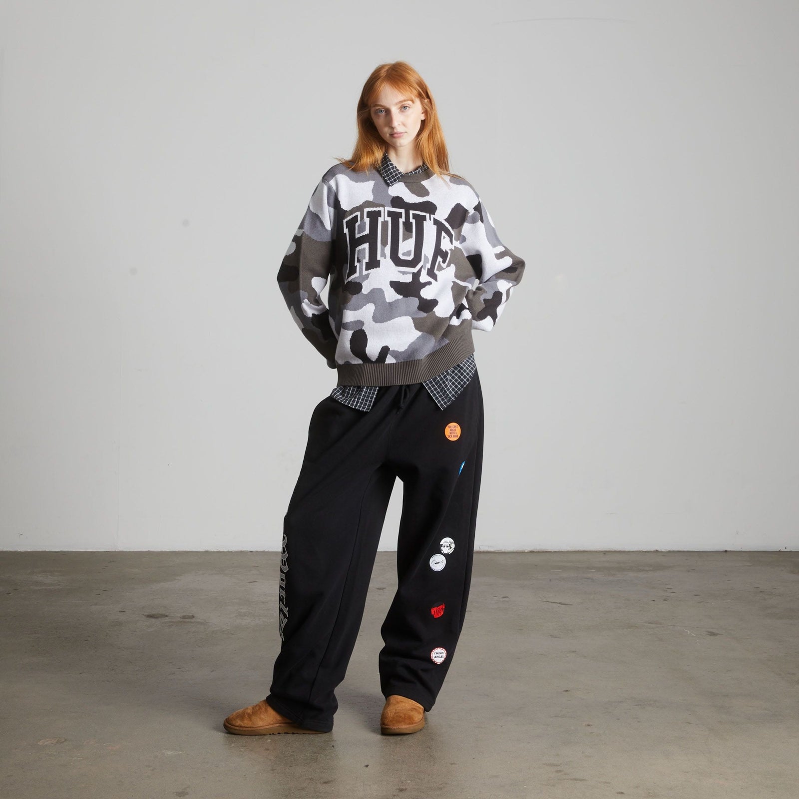huf pantaloni Olympia Open Hem Sweatpant