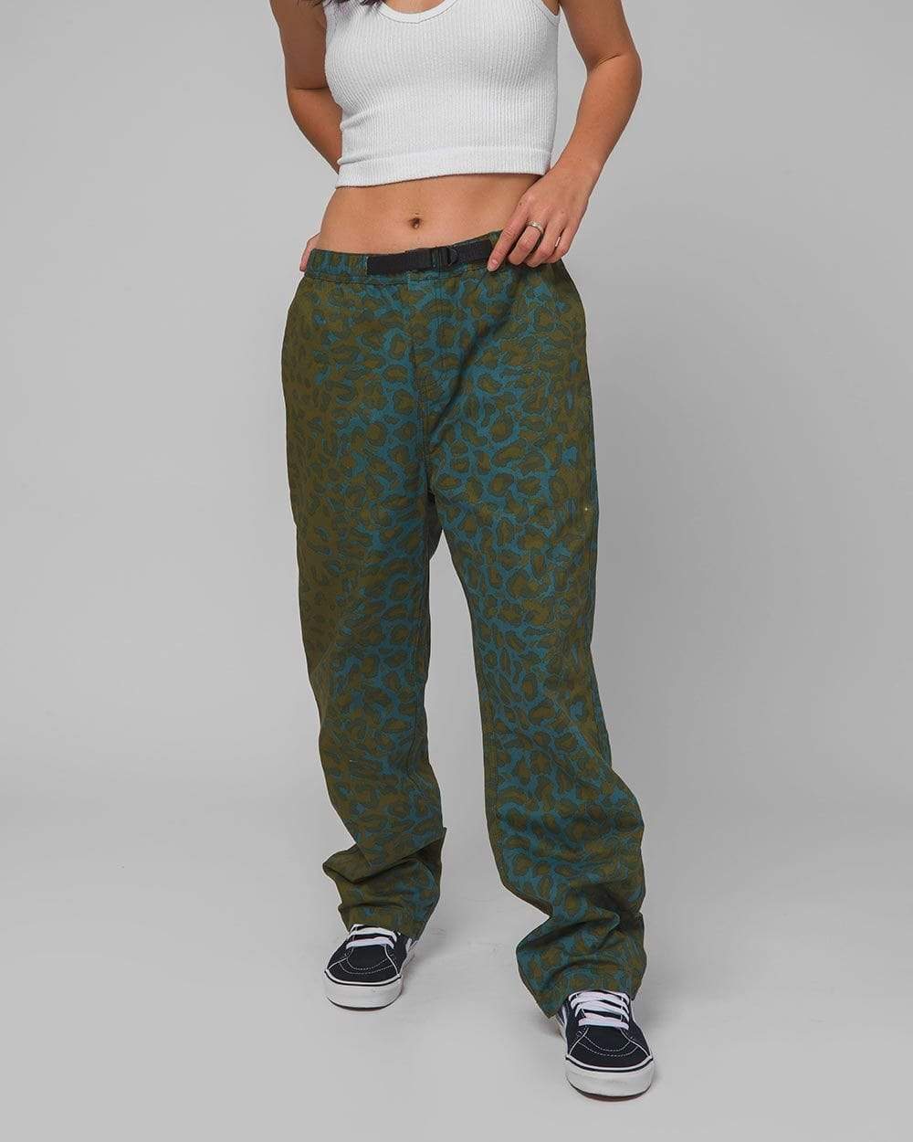 Huf | pantaloni Printed Runyon Easy Pant Leopard Ca