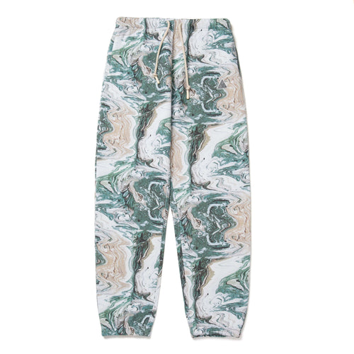 pantaloni huf SWIRL FLEECE PANT - OLIVE