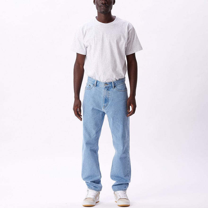 obey pantaloni BENDER DENIM PANT - LIGHT INDIGO