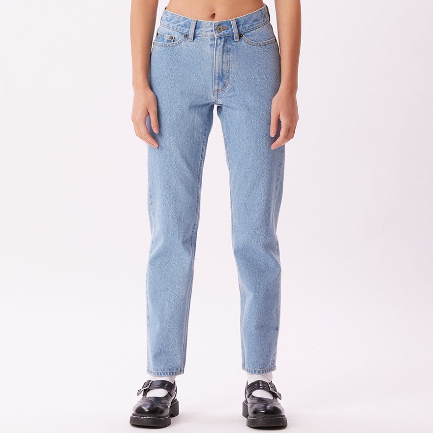 obey pantaloni BENDER DENIM PANT - LIGHT INDIGO