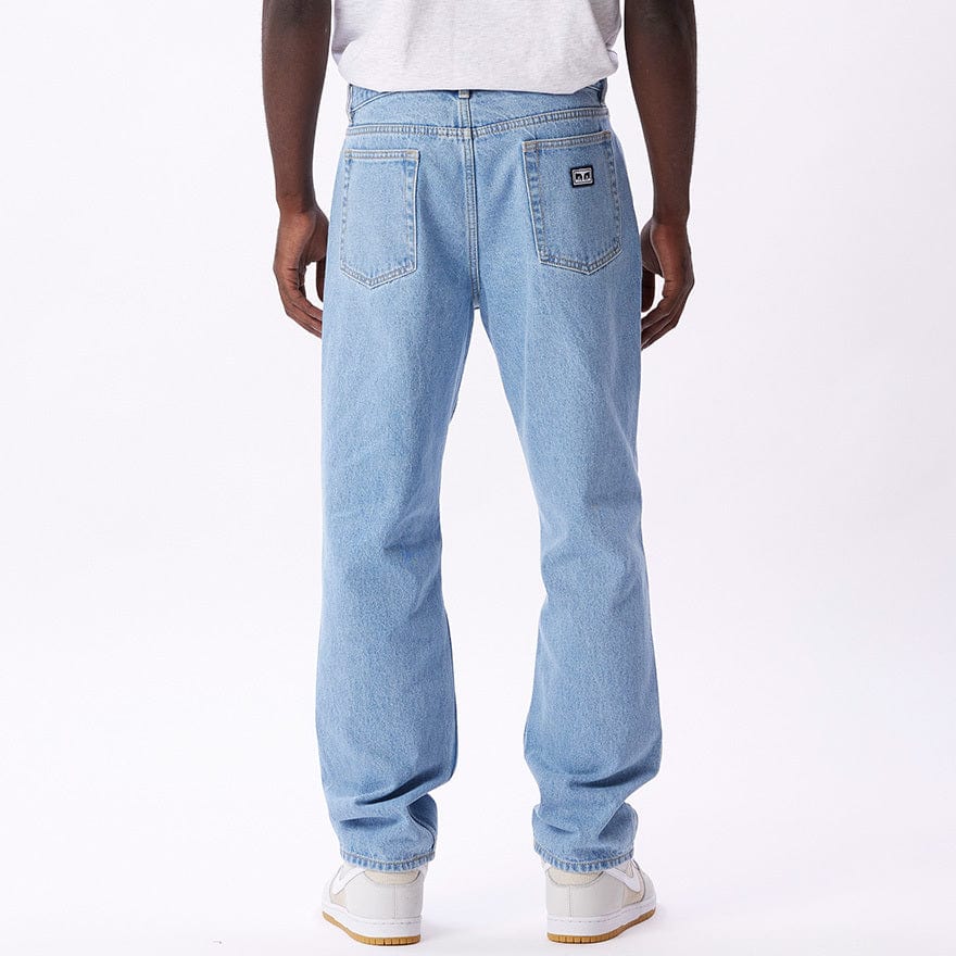 obey pantaloni BENDER DENIM PANT - LIGHT INDIGO
