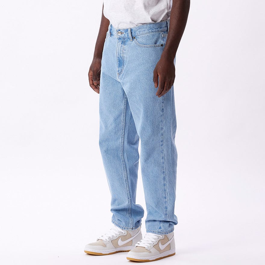obey pantaloni BENDER DENIM PANT - LIGHT INDIGO