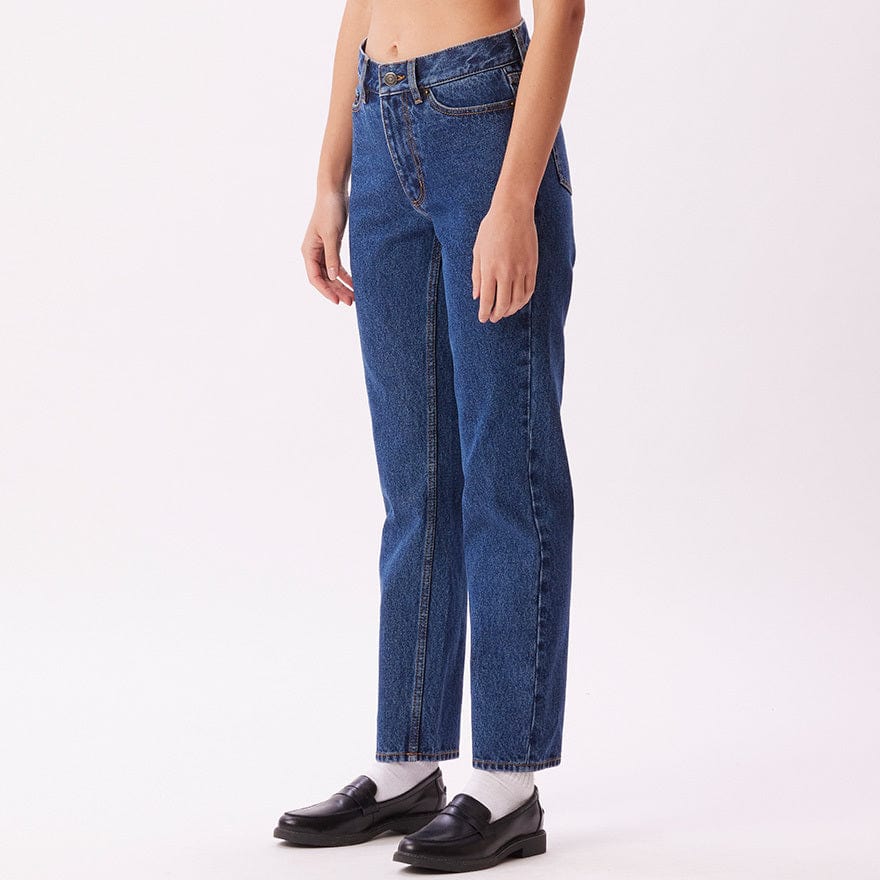 obey pantaloni BENDER DENIM PANT - STONEWASH INDIGO