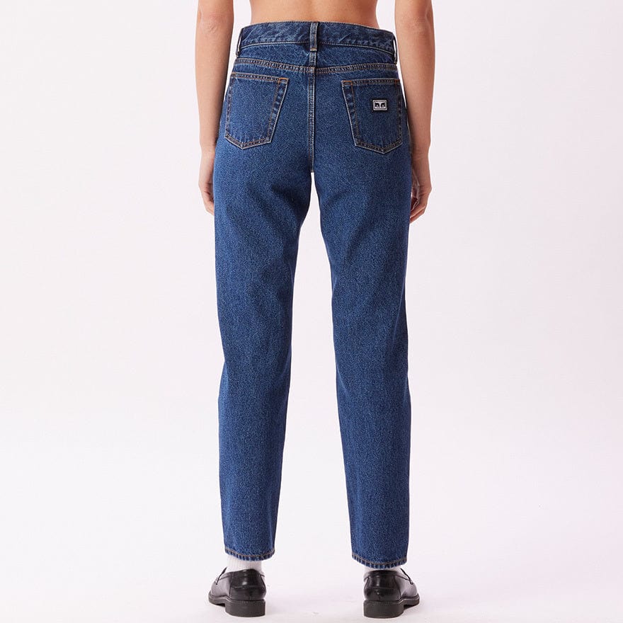 obey pantaloni BENDER DENIM PANT - STONEWASH INDIGO
